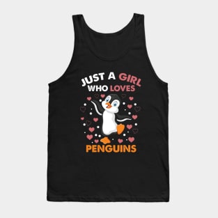 just a girl who loves penguin Tank Top